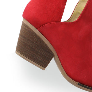 ISSA 60 - Red Regina Romero Women's Leather Ankle Boot